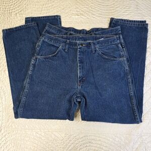 Lot Of 2 Men's Wrangler Rustler Jeans 34x30 Cowboy Western Work Wear 87619PW